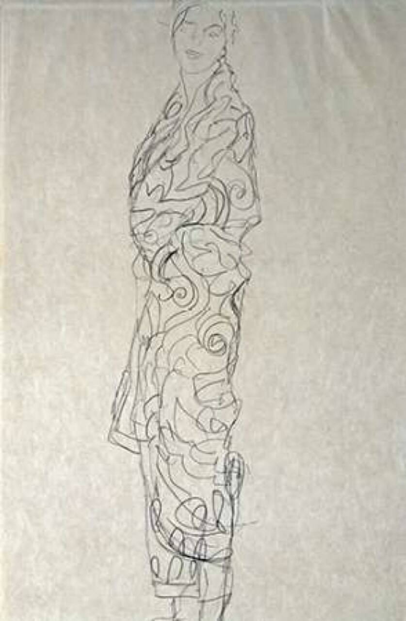 Woman In a Kimono Poster Print by Gustav Klimt - Item # VARPDX266679